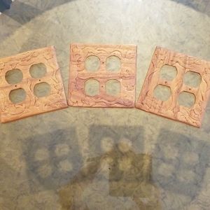 Handmade wooden Electrical faceplates